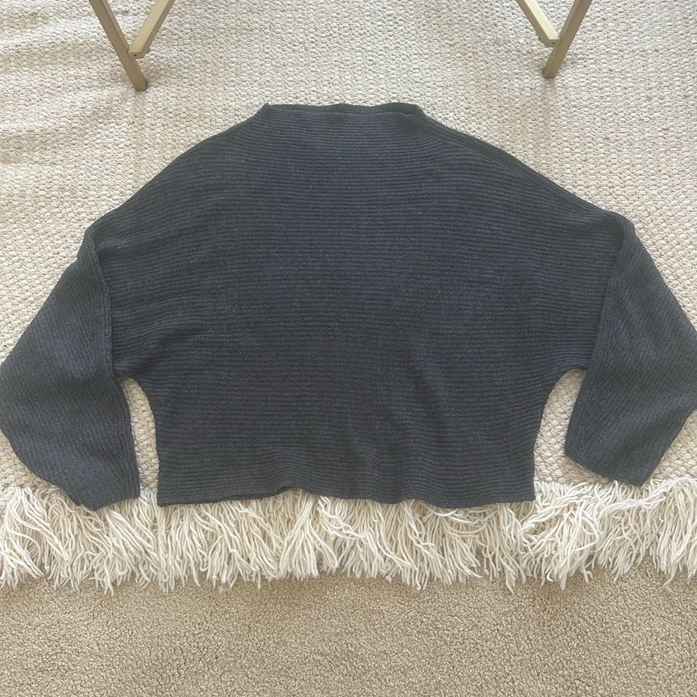 Leith grey Ribbed Sweater